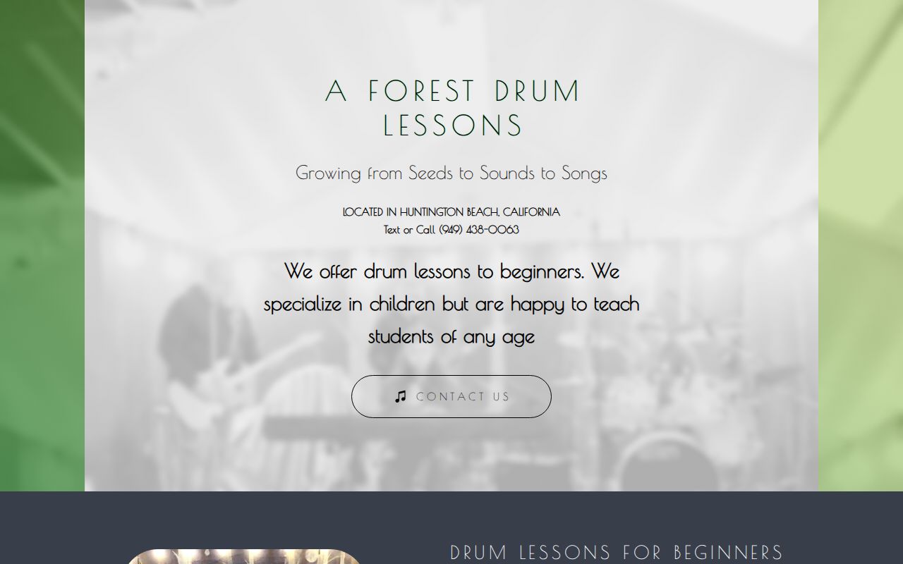 Real studio photo for A Forest Music Studio